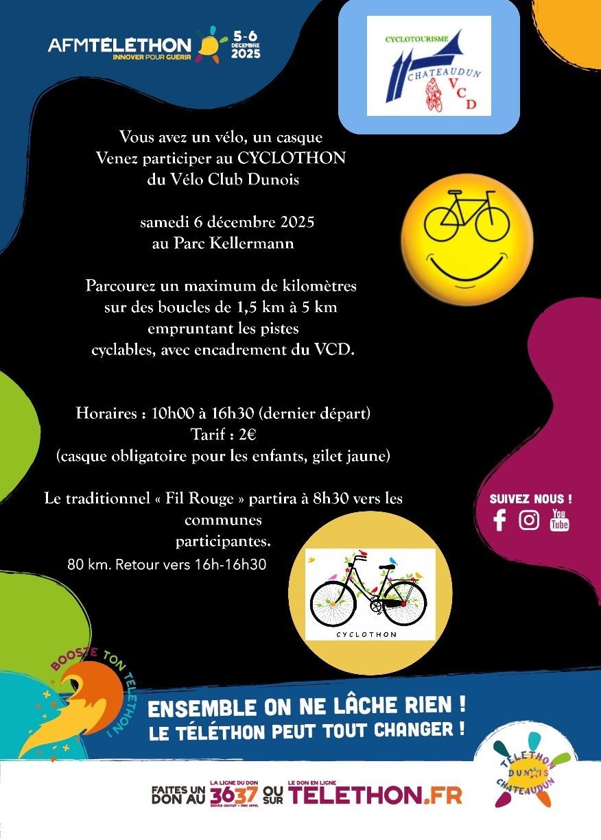 Affiche cyclothon 2025 ter